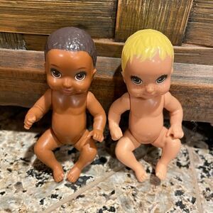 Mattel Happy Family Babies Infants Vintage set of 2